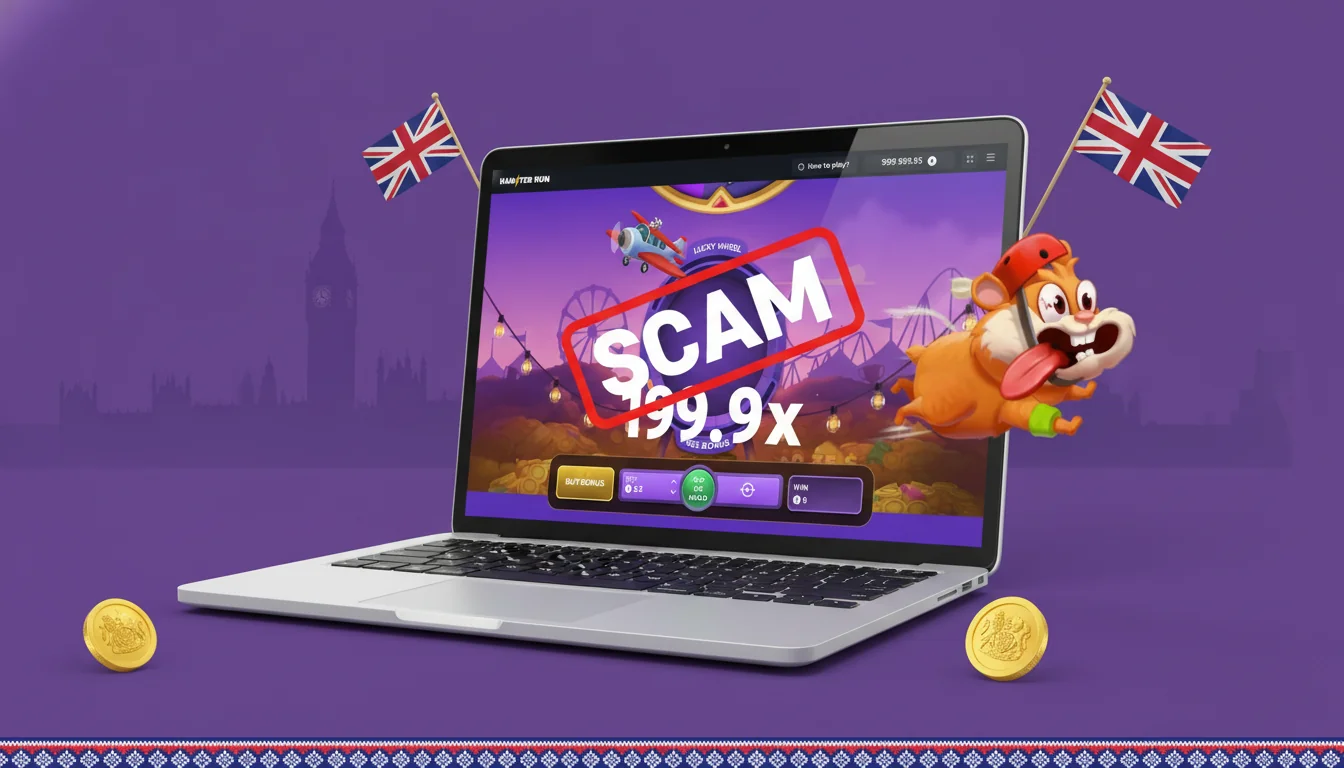 Fake Hamster Run predictor app interface with fabricated signal percentages and subscription paywall